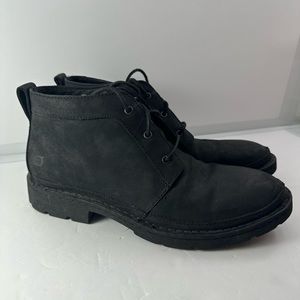 Born Men’s Melick Black Leather Chukka Boots Size 10 H44503